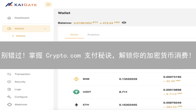 别错过！掌握 Crypto.com 支付秘诀，解锁你的加密货币消费！